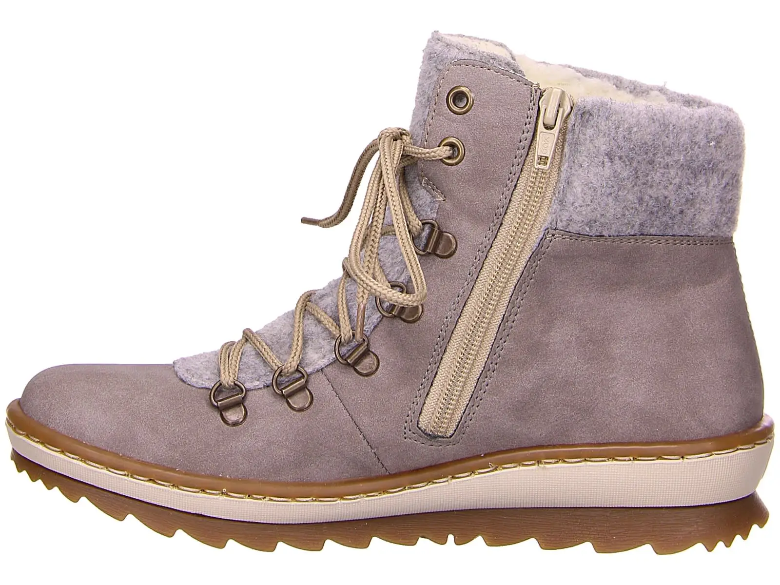 Rieker Schnürstiefel In Grau 6 Rieker Schnürstiefel In Grau – Bild 4