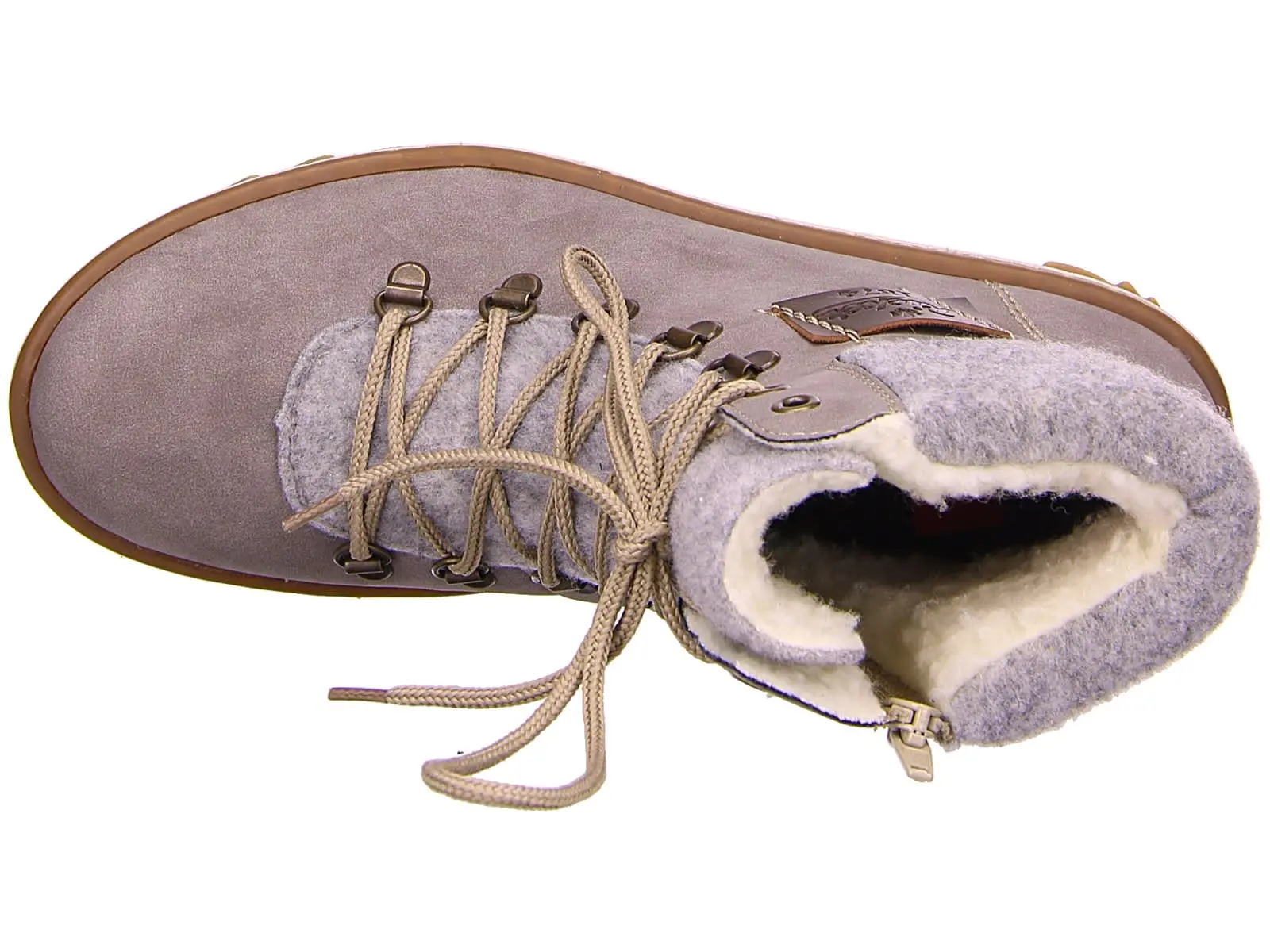 Rieker Schnürstiefel In Grau 7 Rieker Schnürstiefel In Grau – Bild 5