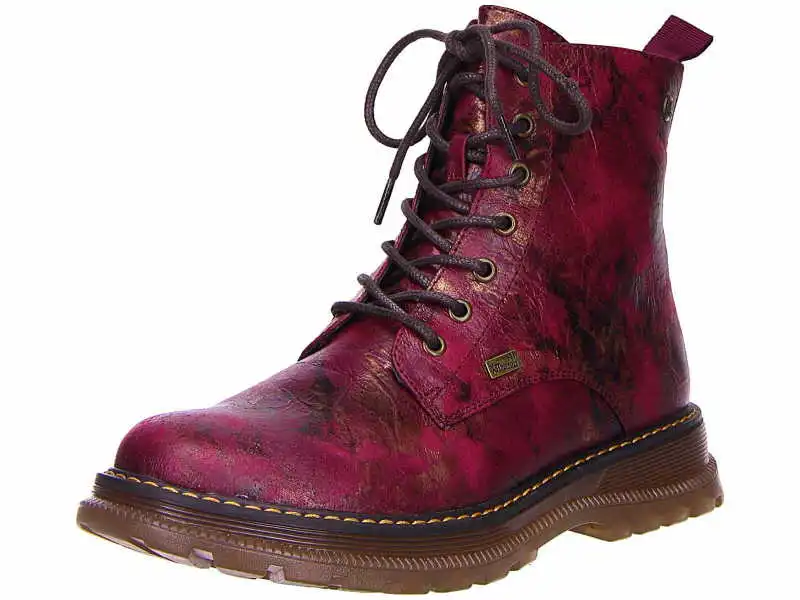Rieker Schnürstiefel In Rot 3 Rieker Schnürstiefel In Rot