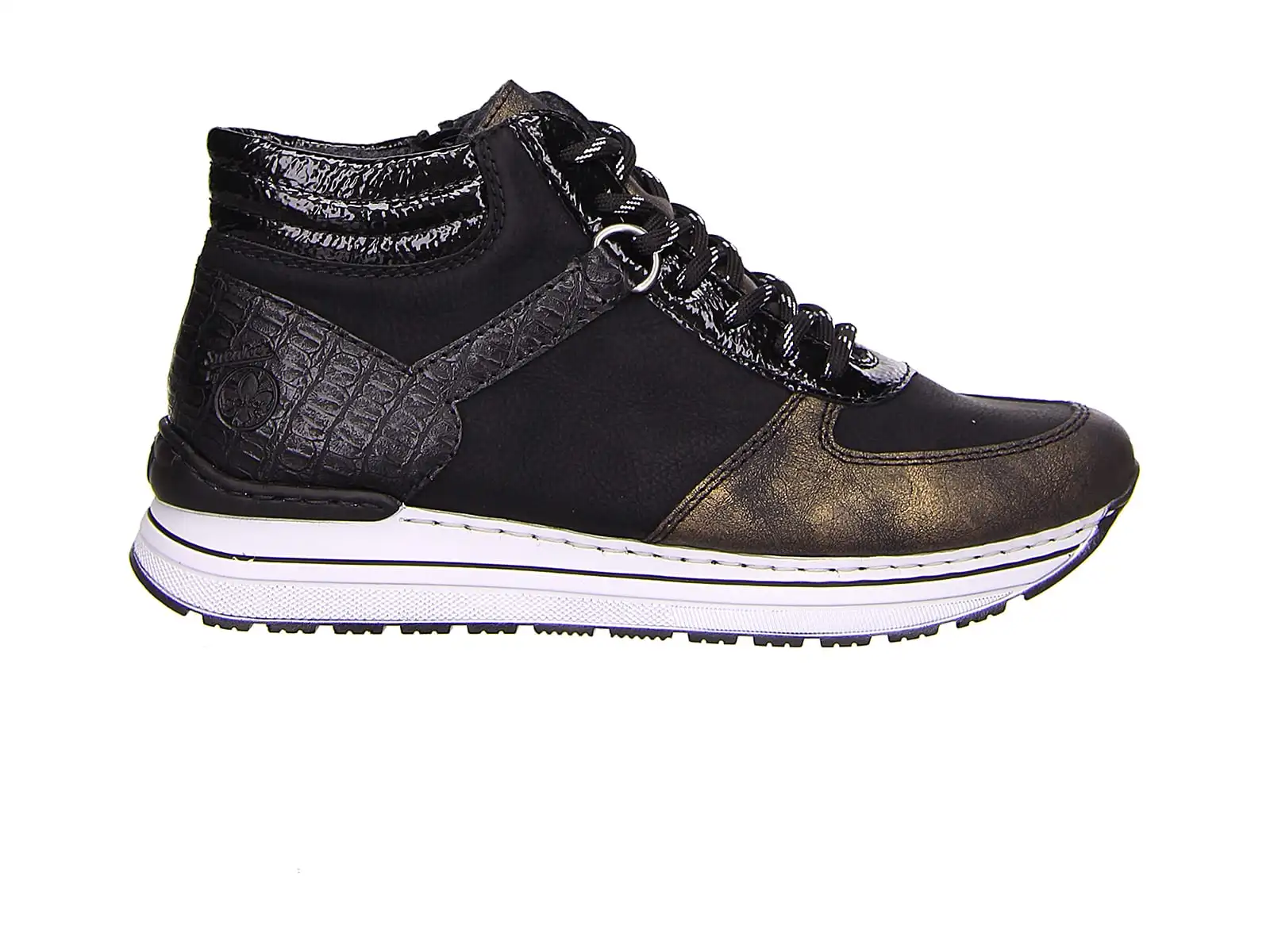 Rieker Schnürstiefel In Schwarz 5 Rieker Schnürstiefel In Schwarz – Bild 3