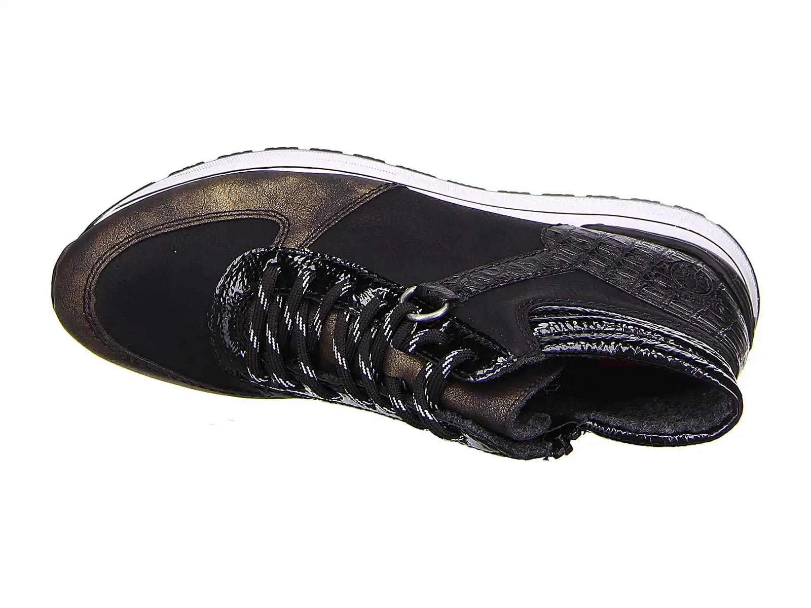 Rieker Schnürstiefel In Schwarz 7 Rieker Schnürstiefel In Schwarz – Bild 5