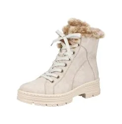 Rieker Schnürstiefelette Schnürstiefelette In Champignon/steppe