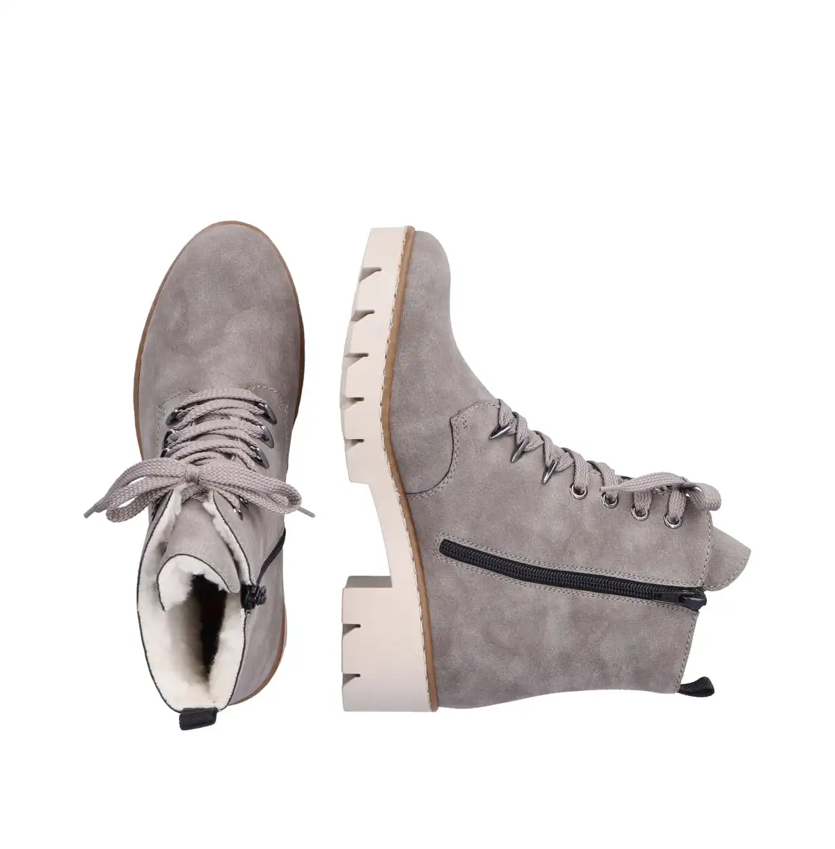 Rieker Schnürstiefelette Schnürstiefelette In Grey 6 Rieker Schnürstiefelette Schnürstiefelette In Grey – Bild 4