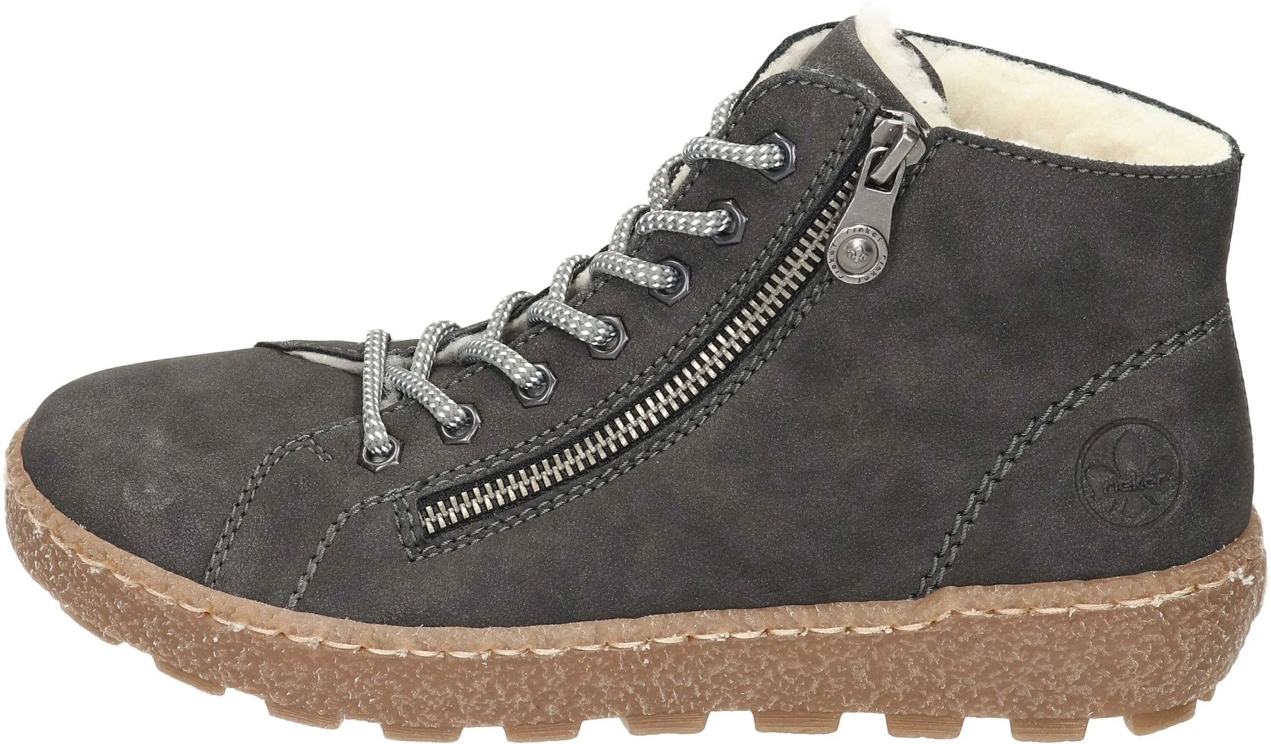 Rieker Schnürstiefeletten In Anthrazit 4 Rieker Schnürstiefeletten In Anthrazit – Bild 2