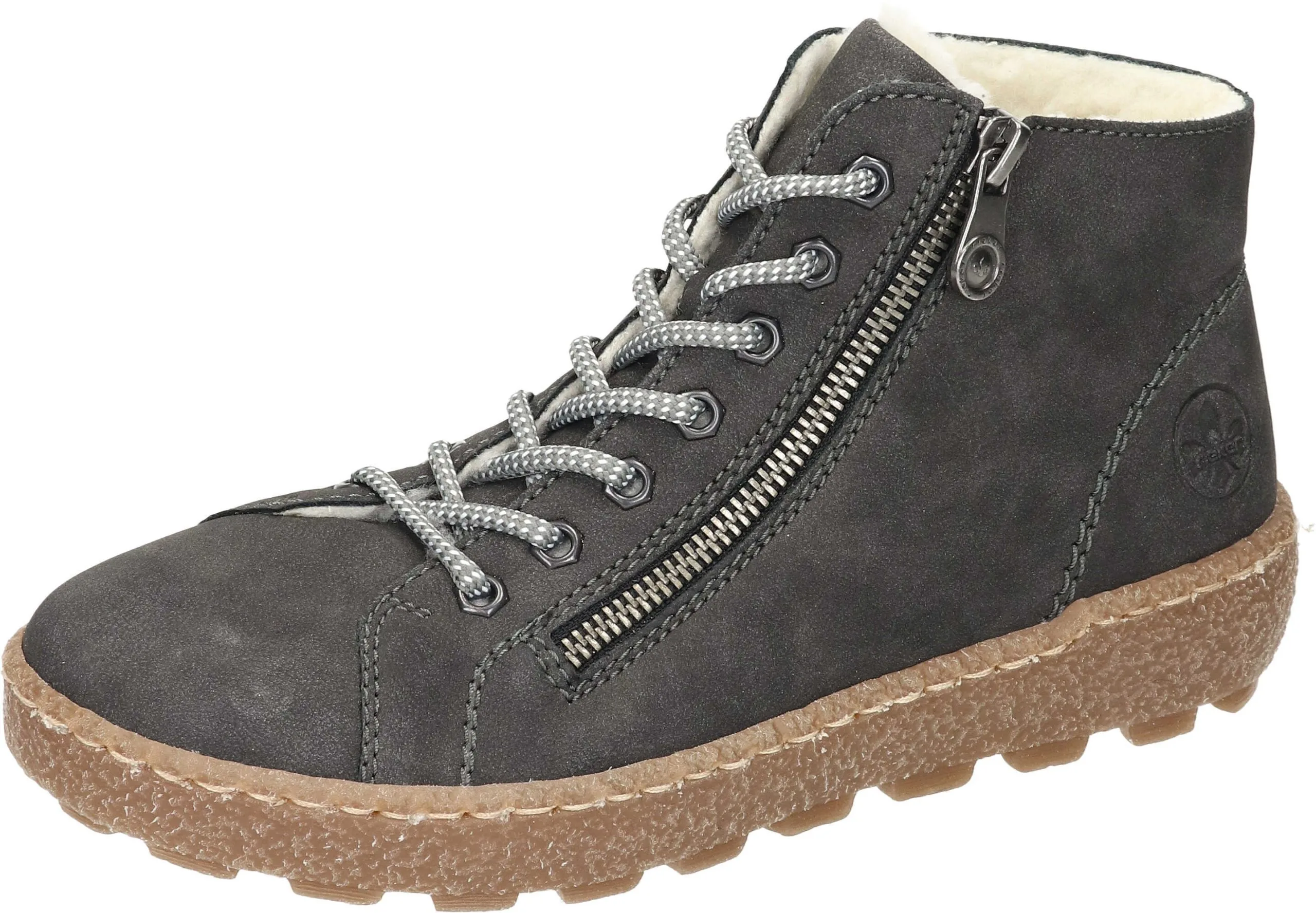 Rieker Schnürstiefeletten In Anthrazit 3 Rieker Schnürstiefeletten In Anthrazit
