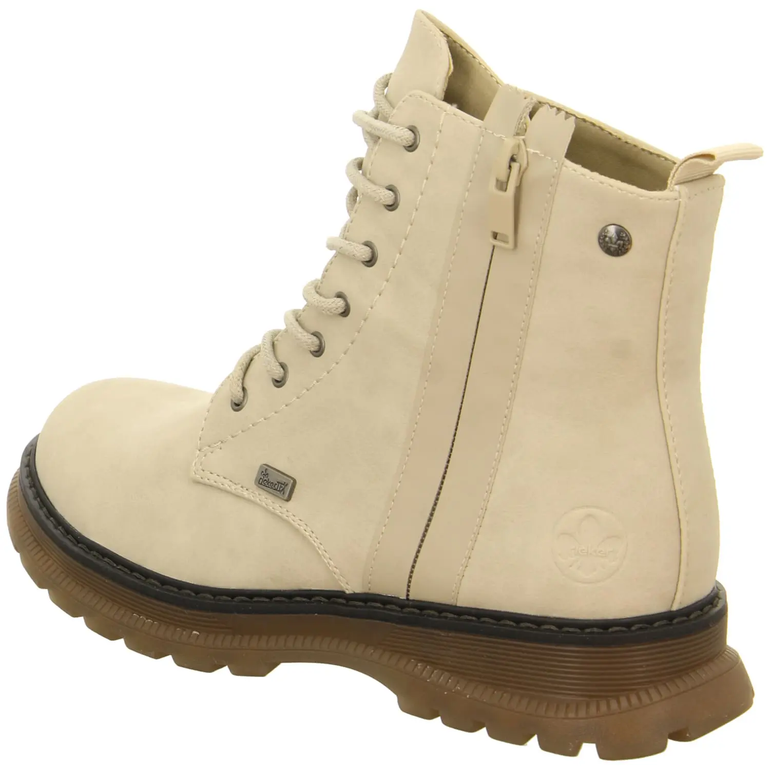 Rieker Schnürstiefeletten In Beige 5 Rieker Schnürstiefeletten In Beige – Bild 3