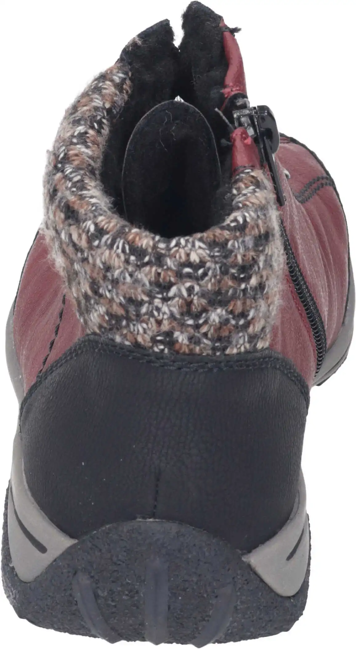 Rieker Schnürstiefeletten In Bordeaux/schwarz 13 Rieker Schnürstiefeletten In Bordeaux/schwarz – Bild 11