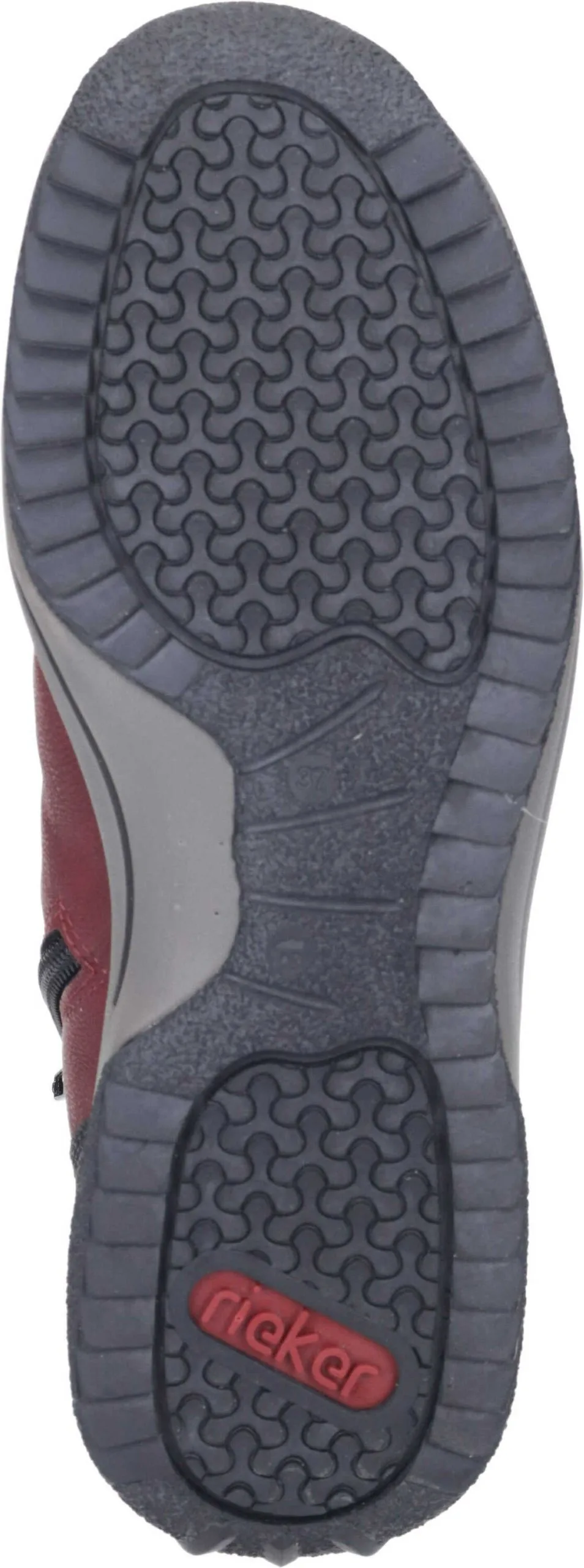 Rieker Schnürstiefeletten In Bordeaux/schwarz 14 Rieker Schnürstiefeletten In Bordeaux/schwarz – Bild 12