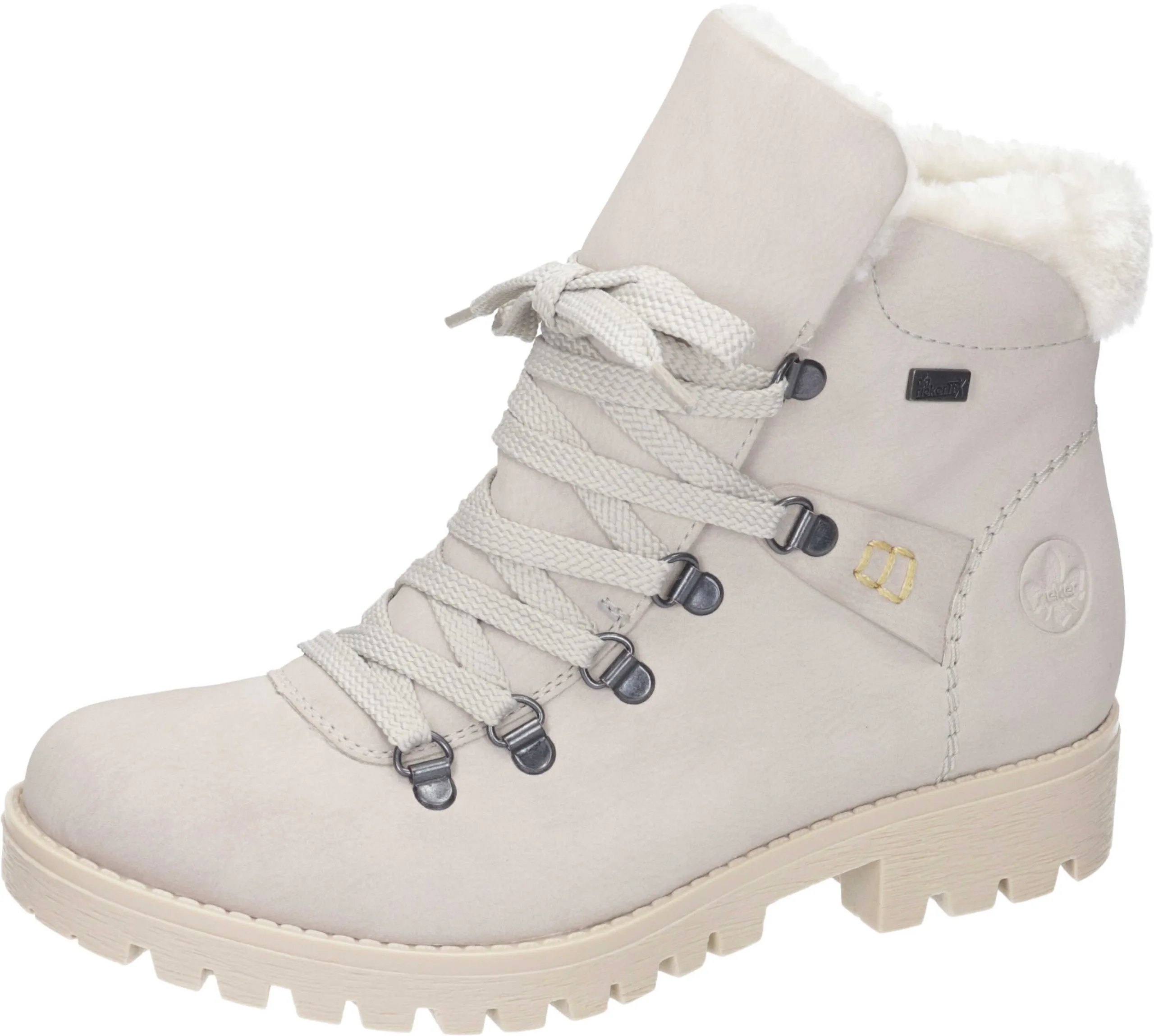 Rieker Schnürstiefeletten In Cliff/bianco 3 Rieker Schnürstiefeletten In Cliff/bianco