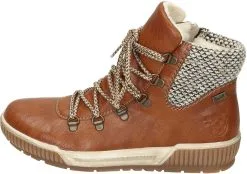 Rieker Schnürstiefeletten In Cuoio/schwarz-kiesel 9 Rieker Schnürstiefeletten In Cuoio/schwarz-kiesel -Rieker rieker schnurstiefeletten in cuoio schwarz kiesel 1