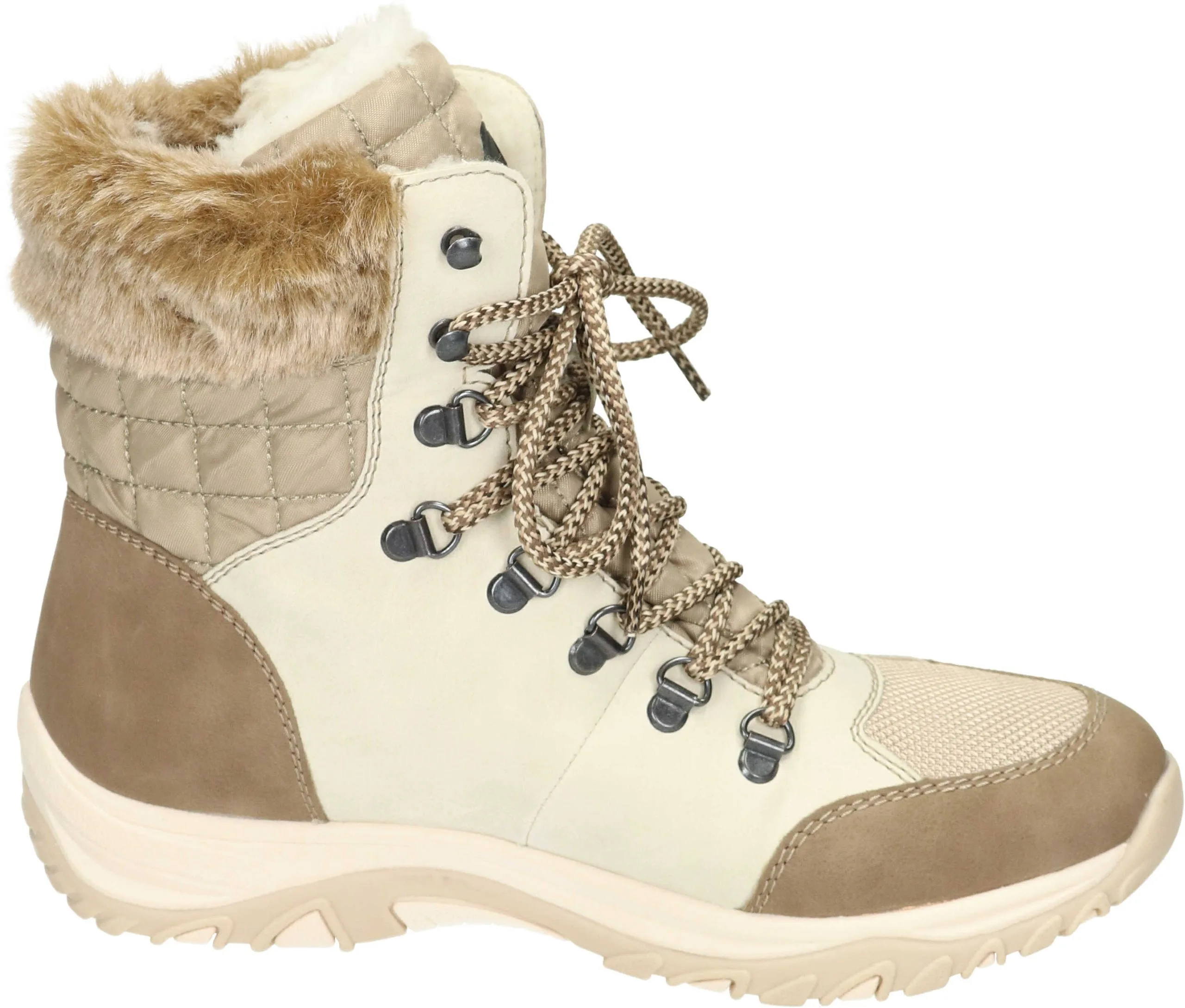 Rieker Schnürstiefeletten In Fango/lehm/crema/beige/steppe 6 Rieker Schnürstiefeletten In Fango/lehm/crema/beige/steppe – Bild 4