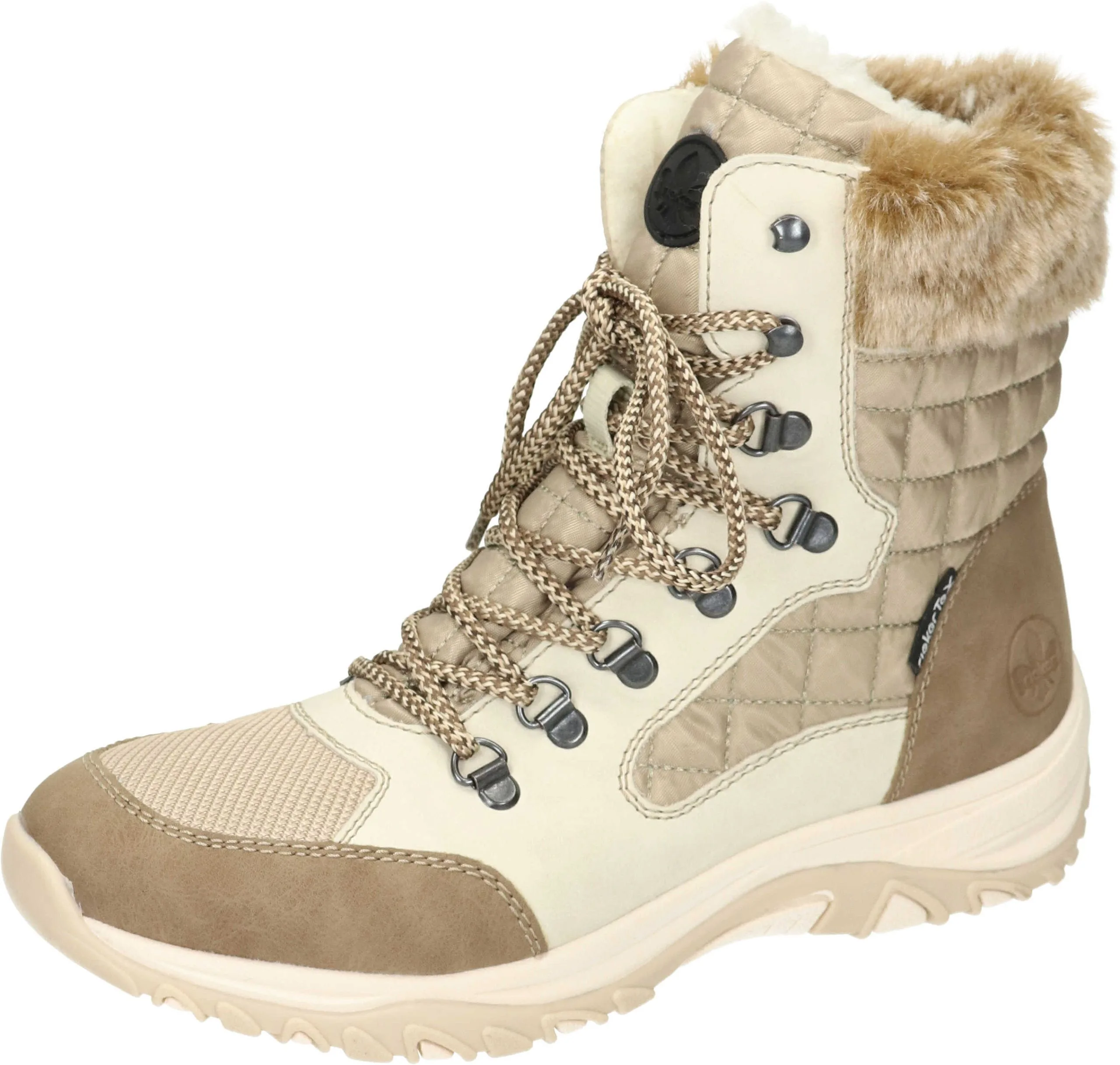 Rieker Schnürstiefeletten In Fango/lehm/crema/beige/steppe 3 Rieker Schnürstiefeletten In Fango/lehm/crema/beige/steppe