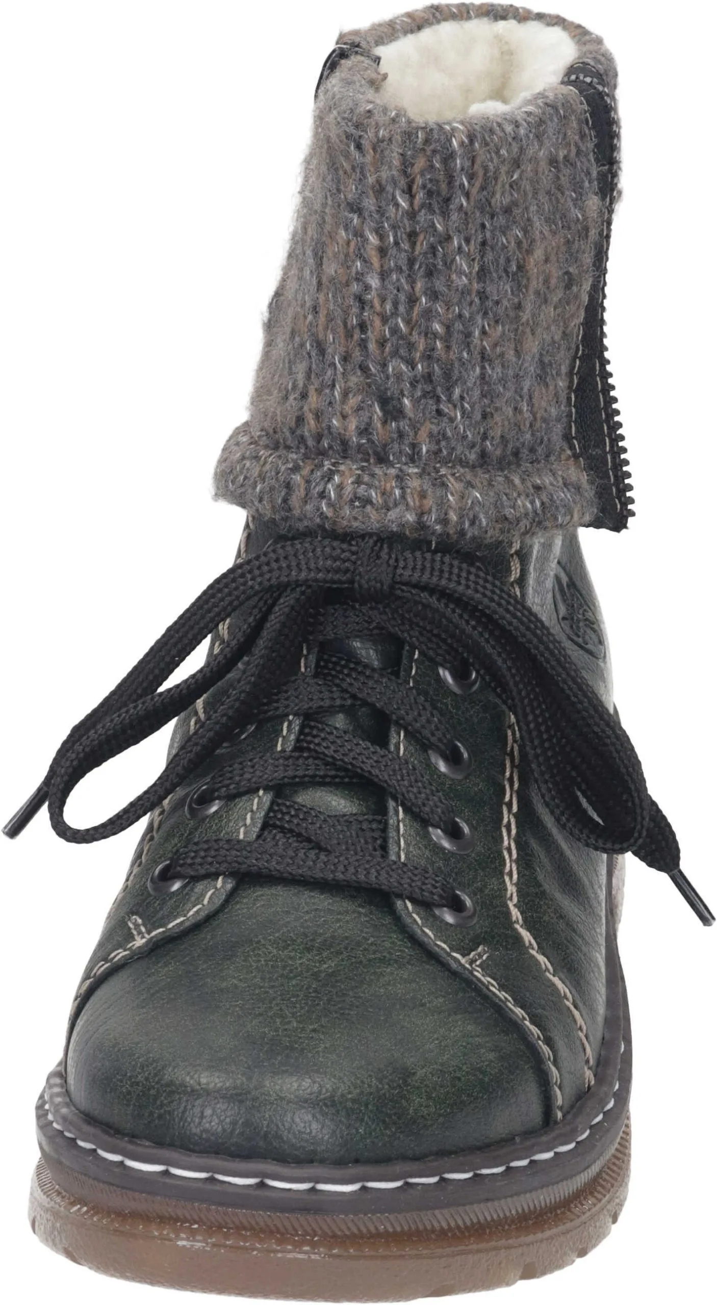 Rieker Schnürstiefeletten In Forest/graphit 5 Rieker Schnürstiefeletten In Forest/graphit – Bild 3