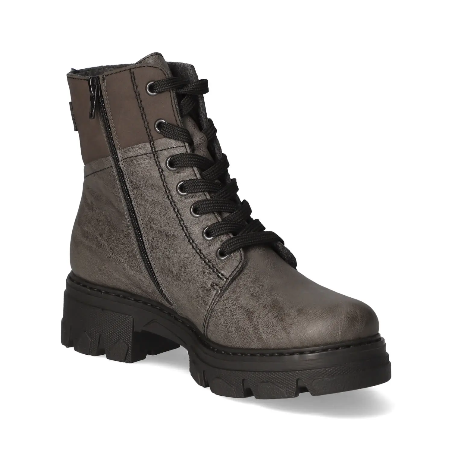 Rieker Schnürstiefeletten In Grau 5 Rieker Schnürstiefeletten In Grau – Bild 3