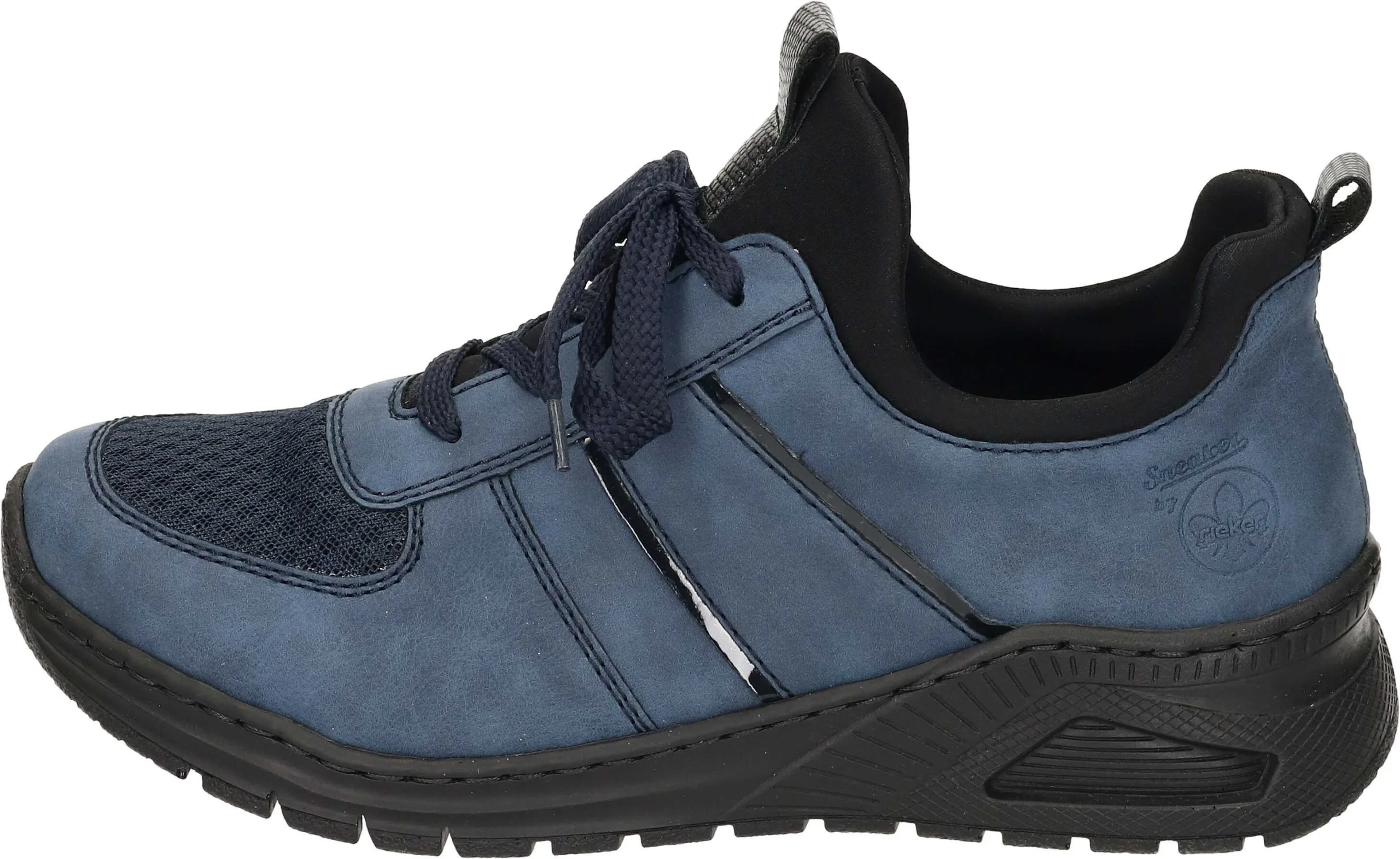 Rieker Schnürstiefeletten In Jeans/pazifik/marine/schwarz-metallic/schwarz 4 Rieker Schnürstiefeletten In Jeans/pazifik/marine/schwarz-metallic/schwarz – Bild 2