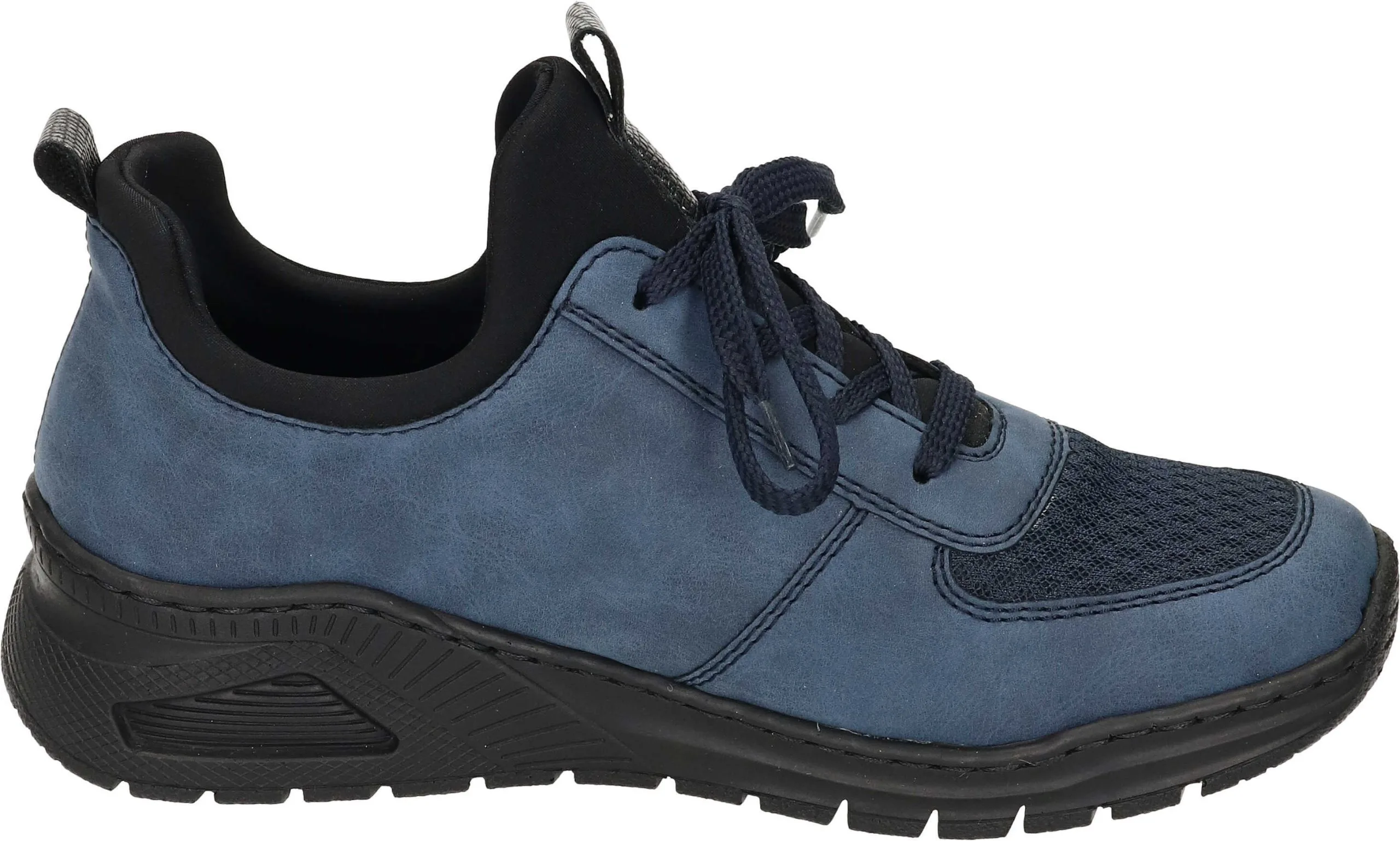 Rieker Schnürstiefeletten In Jeans/pazifik/marine/schwarz-metallic/schwarz 6 Rieker Schnürstiefeletten In Jeans/pazifik/marine/schwarz-metallic/schwarz – Bild 4
