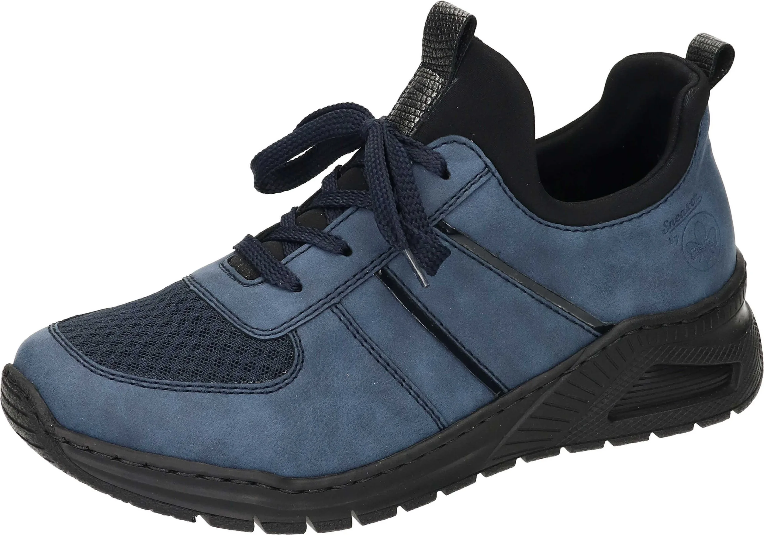 Rieker Schnürstiefeletten In Jeans/pazifik/marine/schwarz-metallic/schwarz 3 Rieker Schnürstiefeletten In Jeans/pazifik/marine/schwarz-metallic/schwarz