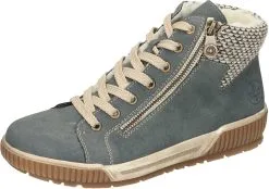 Rieker Schnürstiefeletten In Jeans/schwarz-kiesel