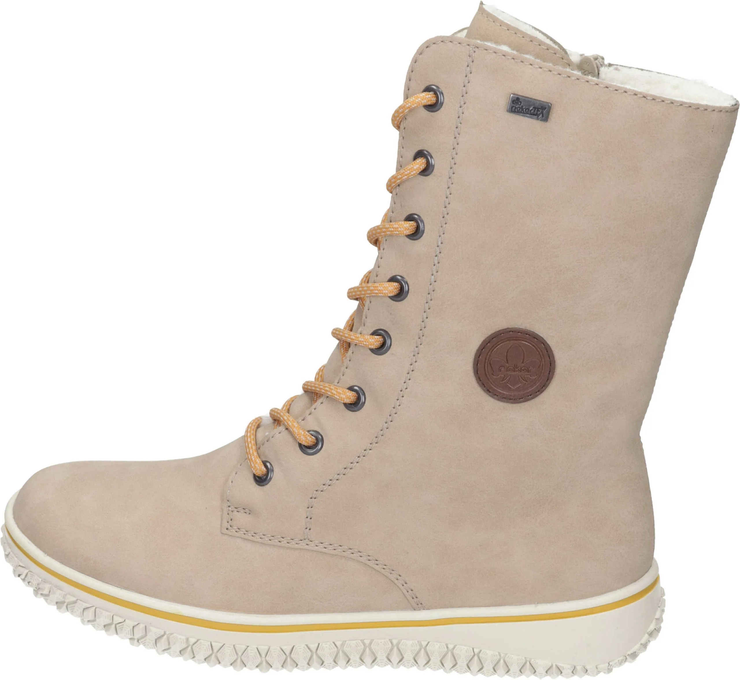 Rieker Schnürstiefeletten In Porzellan/mogano 4 Rieker Schnürstiefeletten In Porzellan/mogano – Bild 2