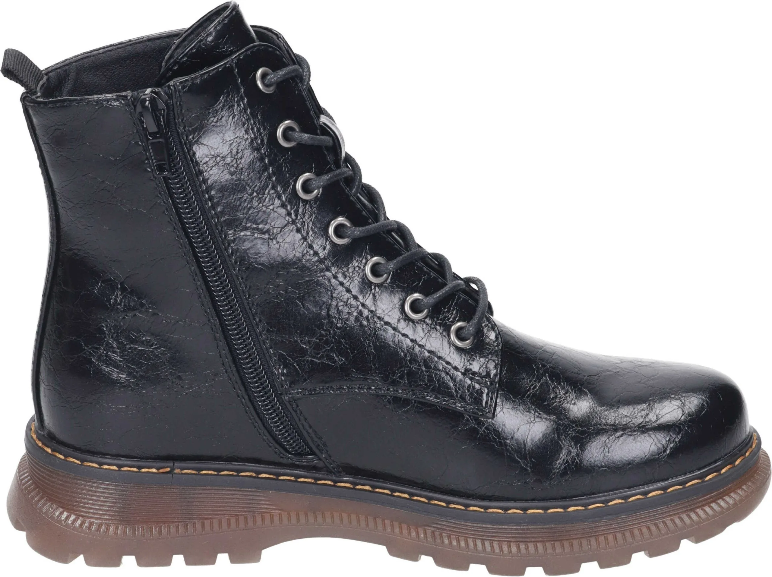 Rieker Schnürstiefeletten In Schwarz 6 Rieker Schnürstiefeletten In Schwarz – Bild 4