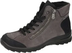 Rieker Schnürstiefeletten In Schwarz/etna