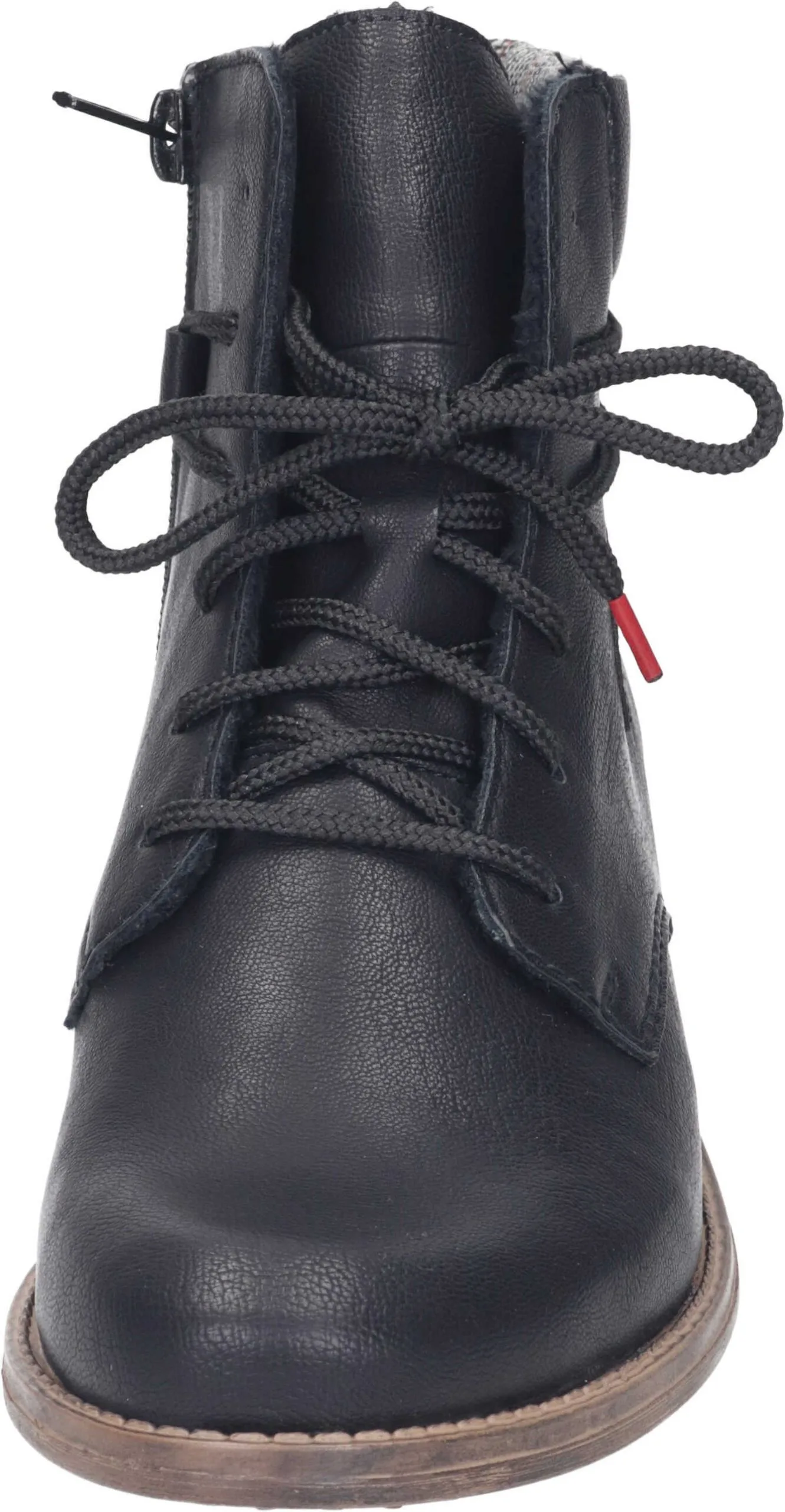 Rieker Schnürstiefeletten In Schwarz/grau-rost/wine 5 Rieker Schnürstiefeletten In Schwarz/grau-rost/wine – Bild 3