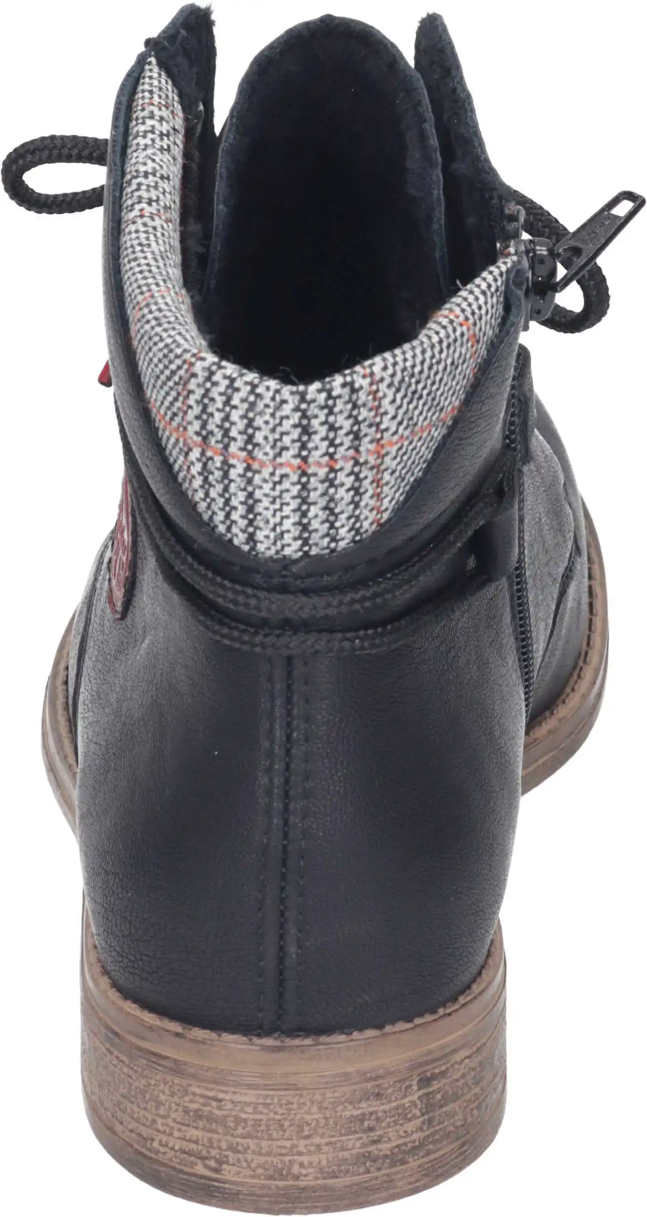 Rieker Schnürstiefeletten In Schwarz/grau-rost/wine 7 Rieker Schnürstiefeletten In Schwarz/grau-rost/wine – Bild 5