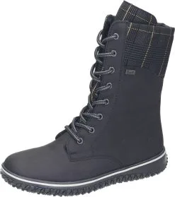 Rieker Schnürstiefeletten In Schwarz/schwarz-gold