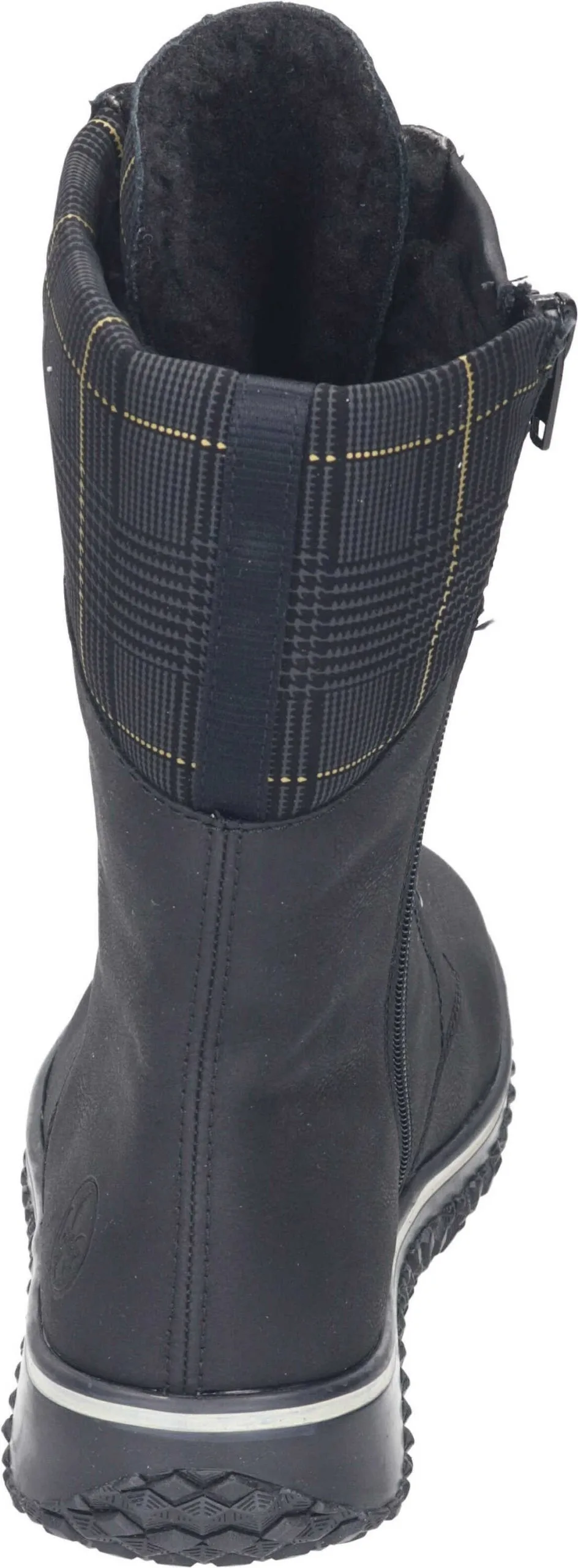 Rieker Schnürstiefeletten In Schwarz/schwarz-gold 7 Rieker Schnürstiefeletten In Schwarz/schwarz-gold – Bild 5