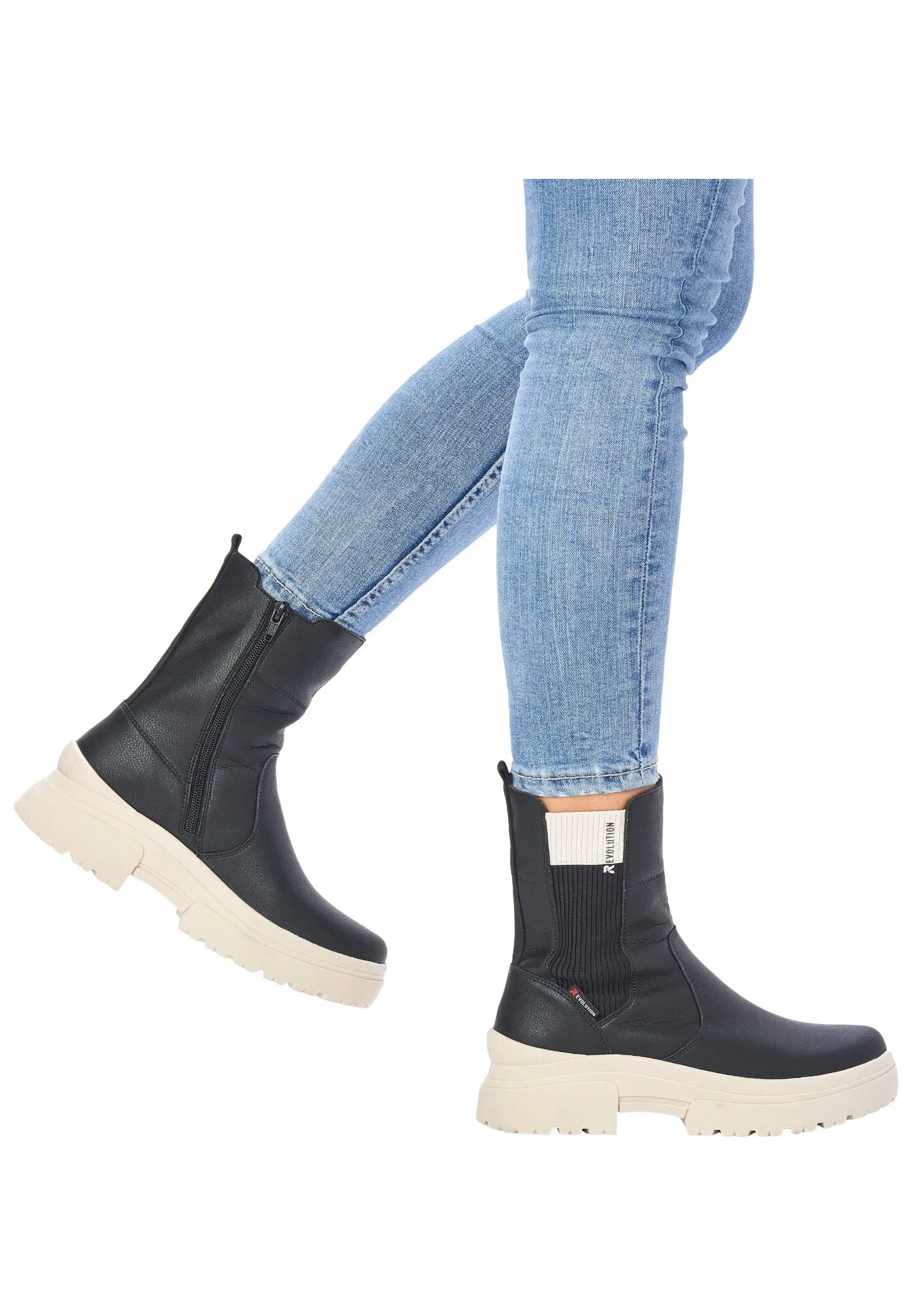 Rieker Stiefel In Schwarz 6 Rieker Stiefel In Schwarz – Bild 4