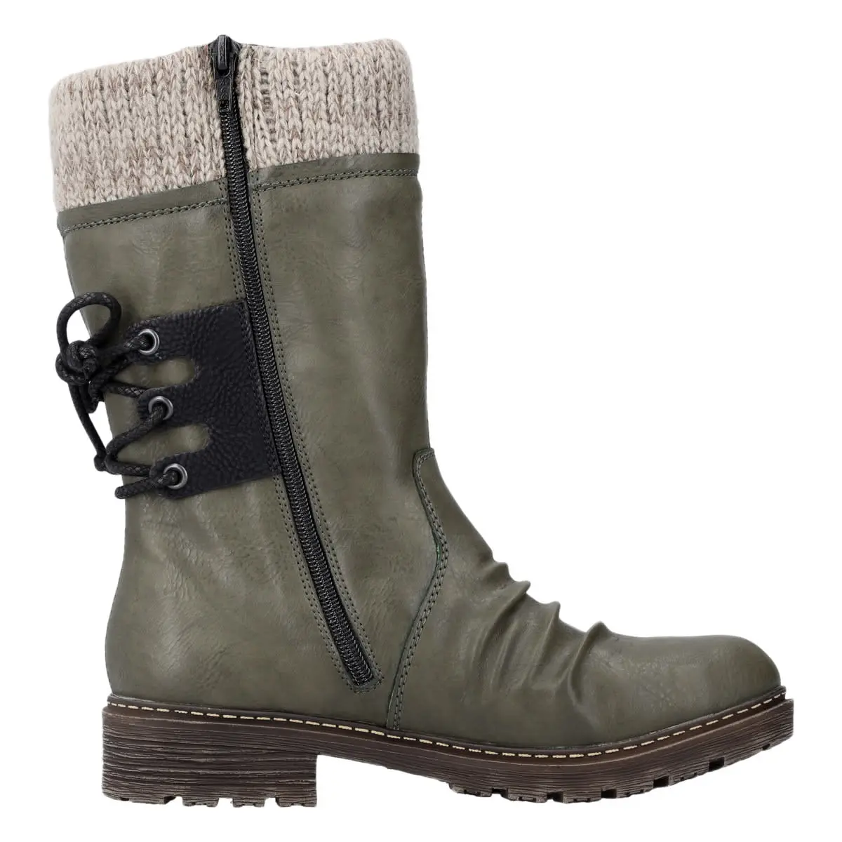 Rieker Stiefel Z4756 In Gruen 5 Rieker Stiefel Z4756 In Gruen – Bild 3