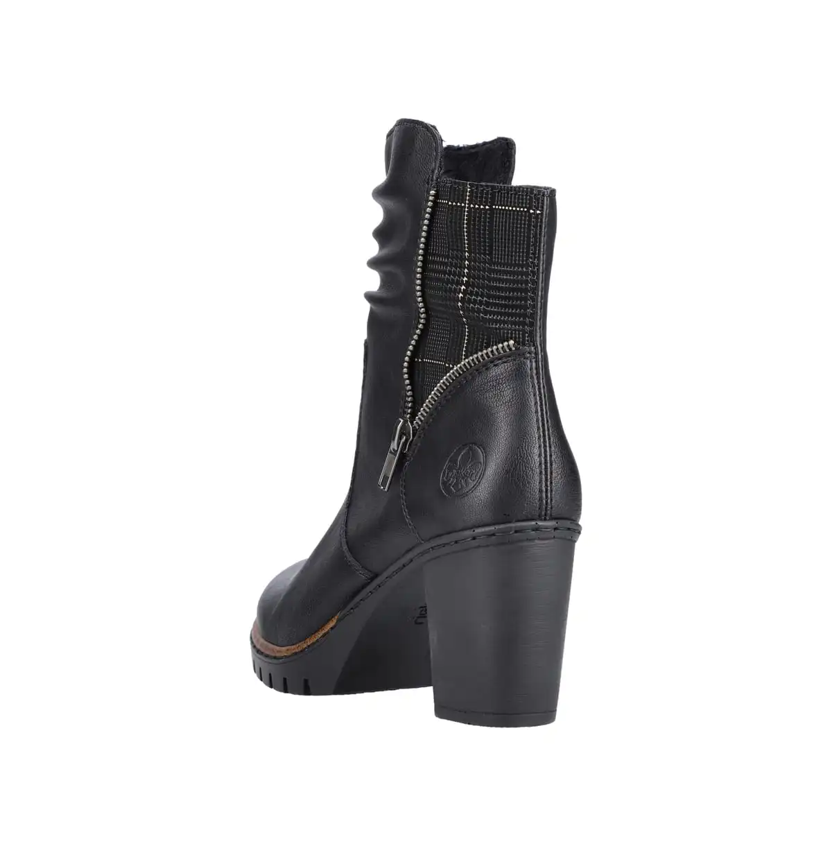 Rieker Stiefelette Damen Stiefelette Mit Warmfutter In Schwarz/schwarz-gold 4 Rieker Stiefelette Damen Stiefelette Mit Warmfutter In Schwarz/schwarz-gold – Bild 2