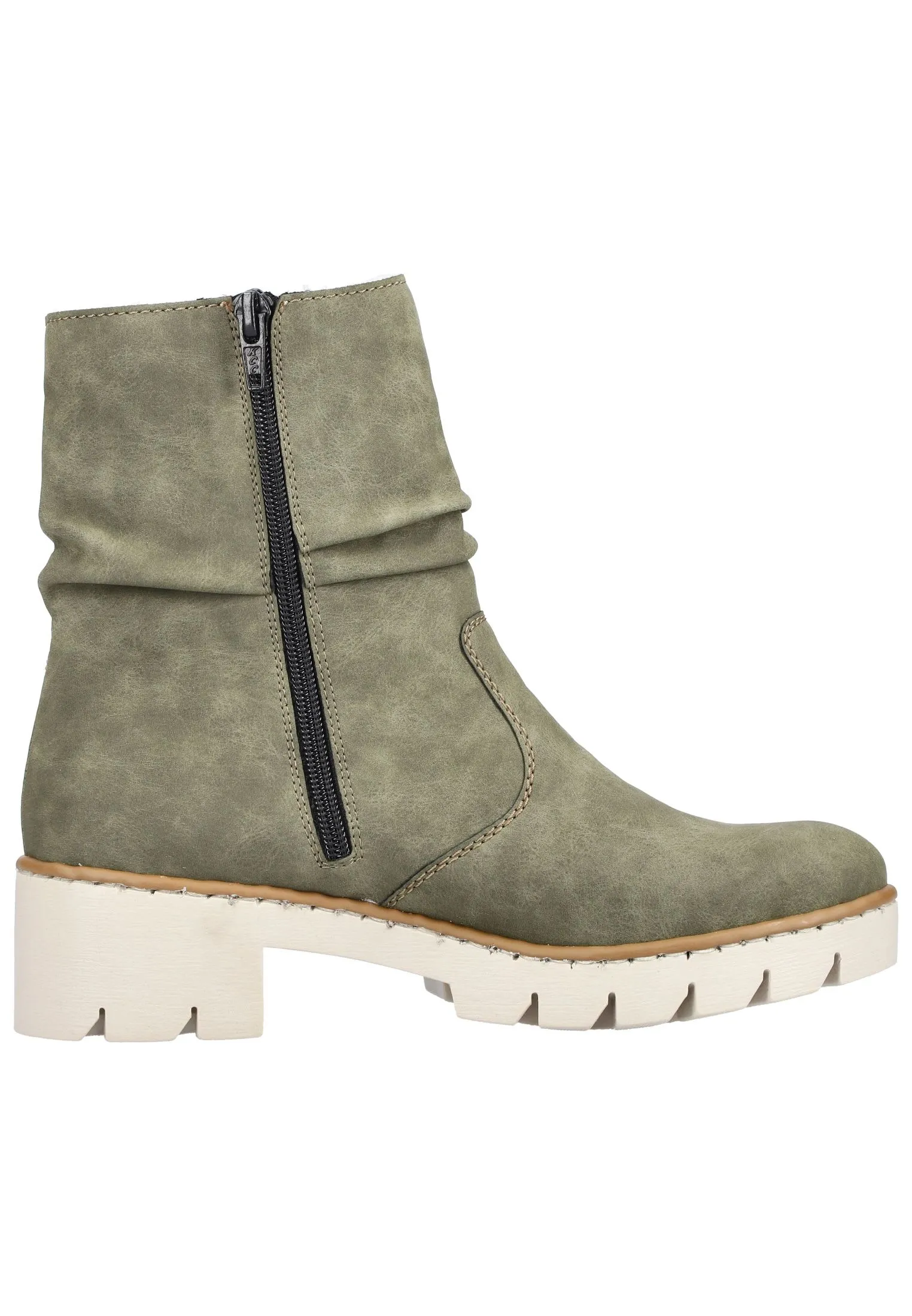 Rieker Stiefelette In Dunkelgrün 5 Rieker Stiefelette In Dunkelgrün – Bild 3