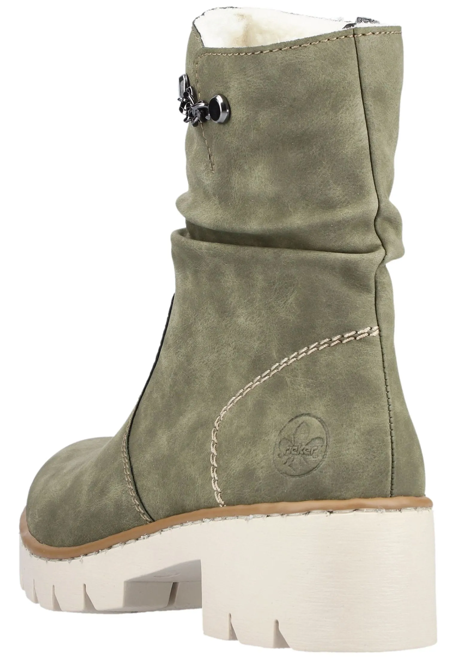 Rieker Stiefelette In Dunkelgrün 7 Rieker Stiefelette In Dunkelgrün – Bild 5