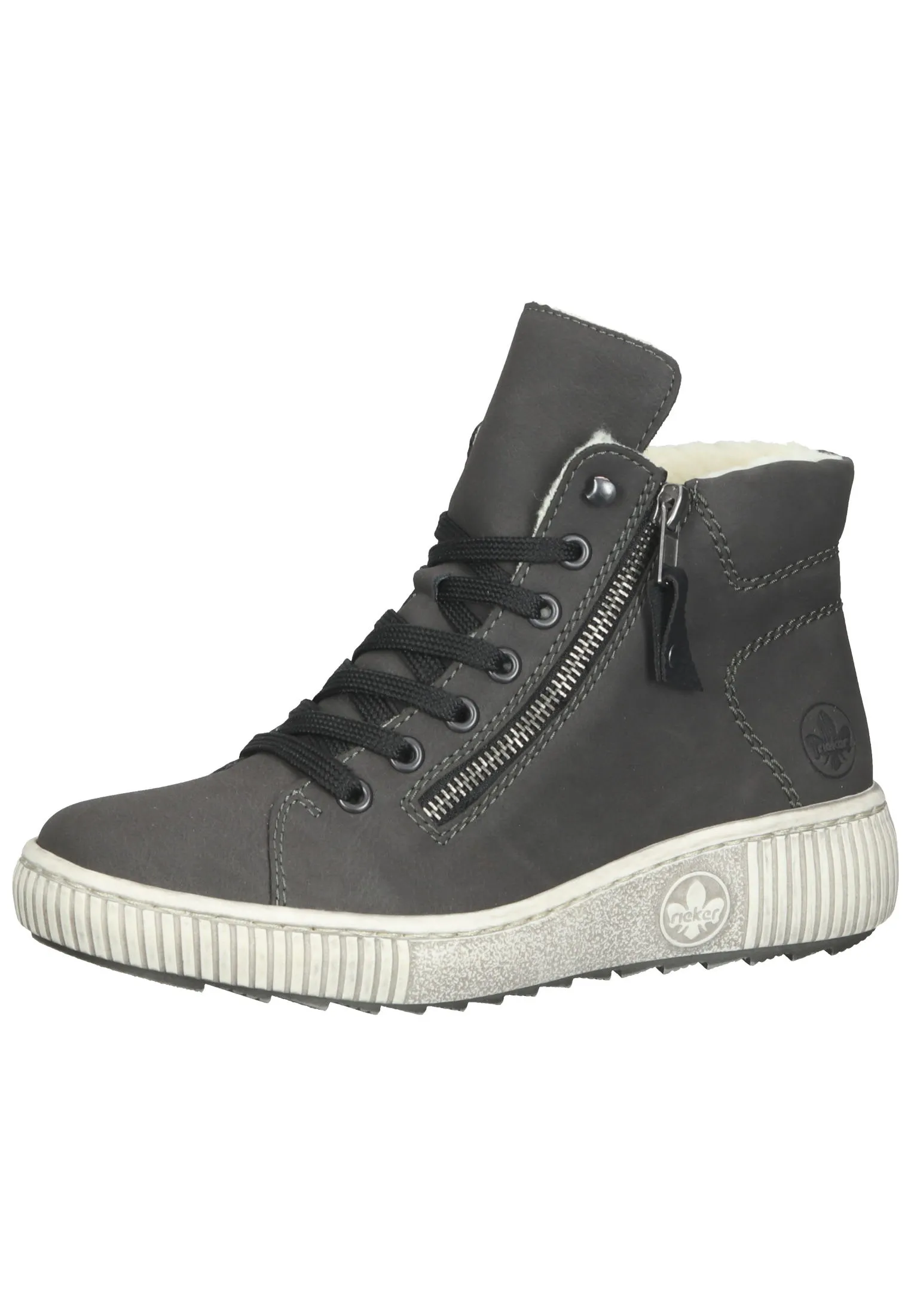 Rieker Stiefelette In Grau/Schwarz 3 Rieker Stiefelette In Grau/Schwarz