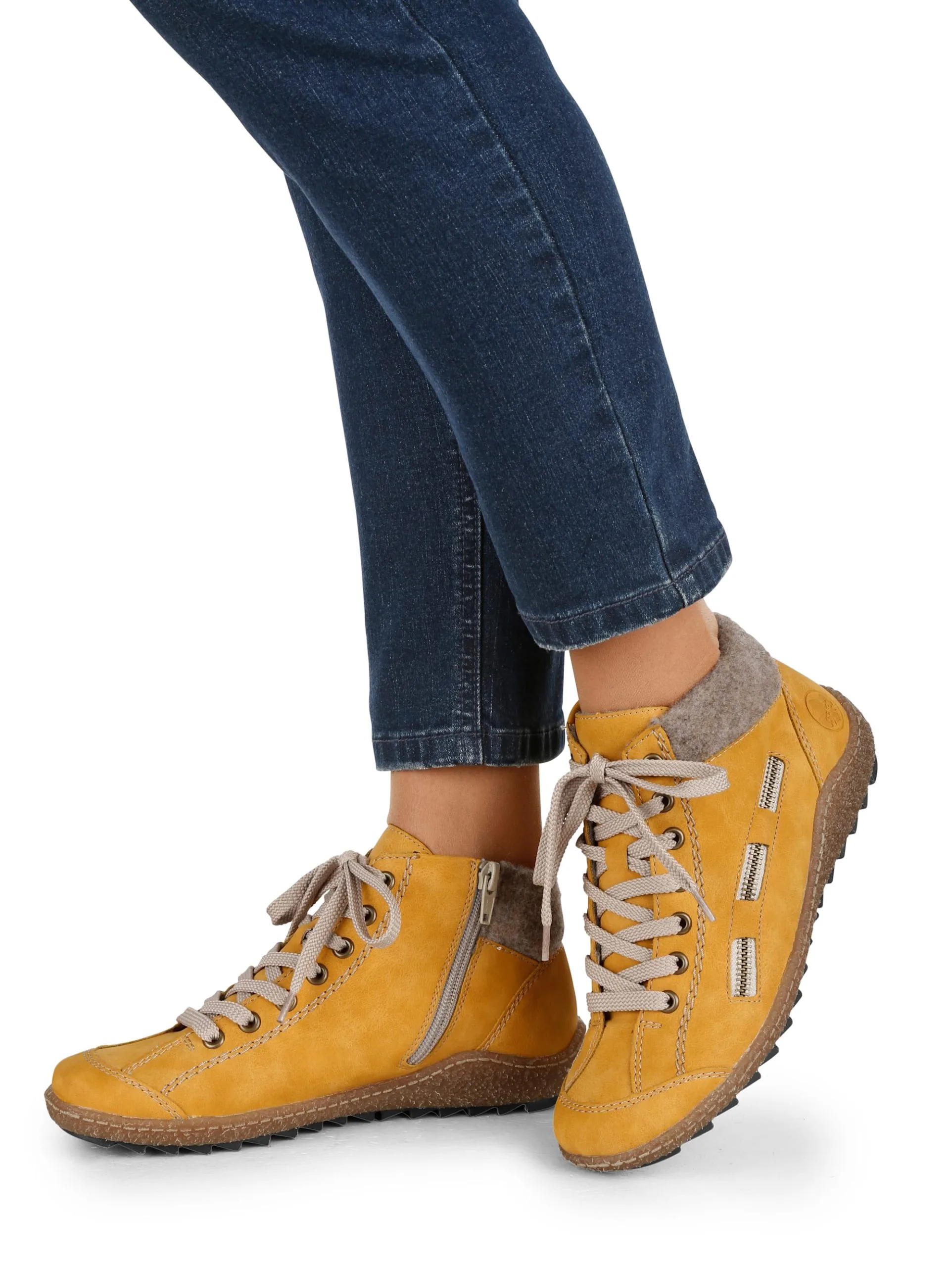 Rieker Stiefelette In Senfgelb 5 Rieker Stiefelette In Senfgelb – Bild 3
