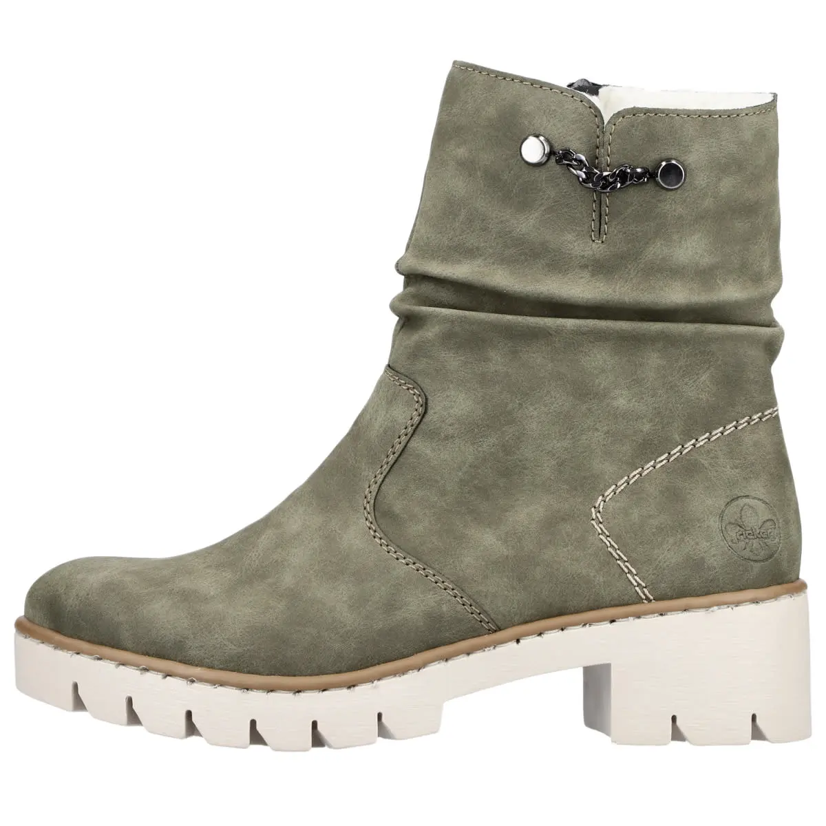 Rieker Stiefelette X5770 In Gruen 3 Rieker Stiefelette X5770 In Gruen
