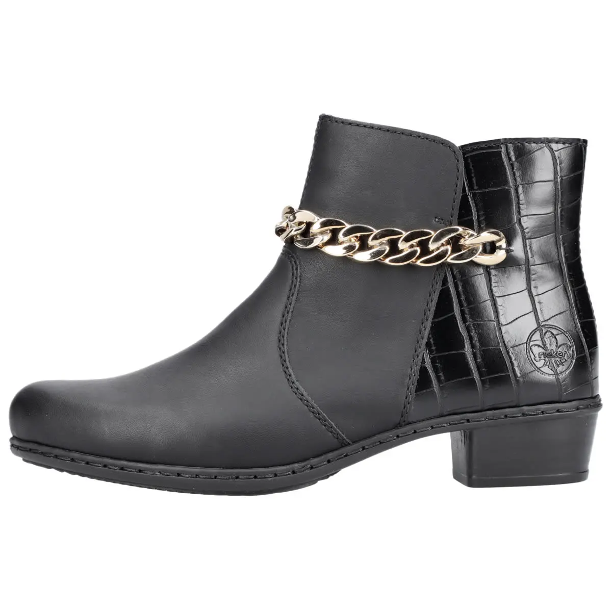 Rieker Stiefelette Y0772 In Schwarz 3 Rieker Stiefelette Y0772 In Schwarz
