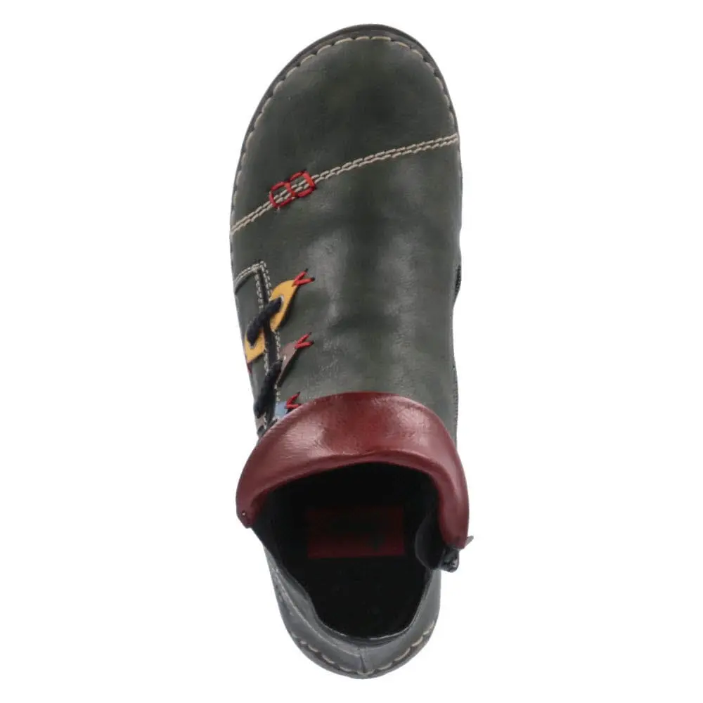 Rieker Stiefeletten In Grün 5 Rieker Stiefeletten In Grün – Bild 3