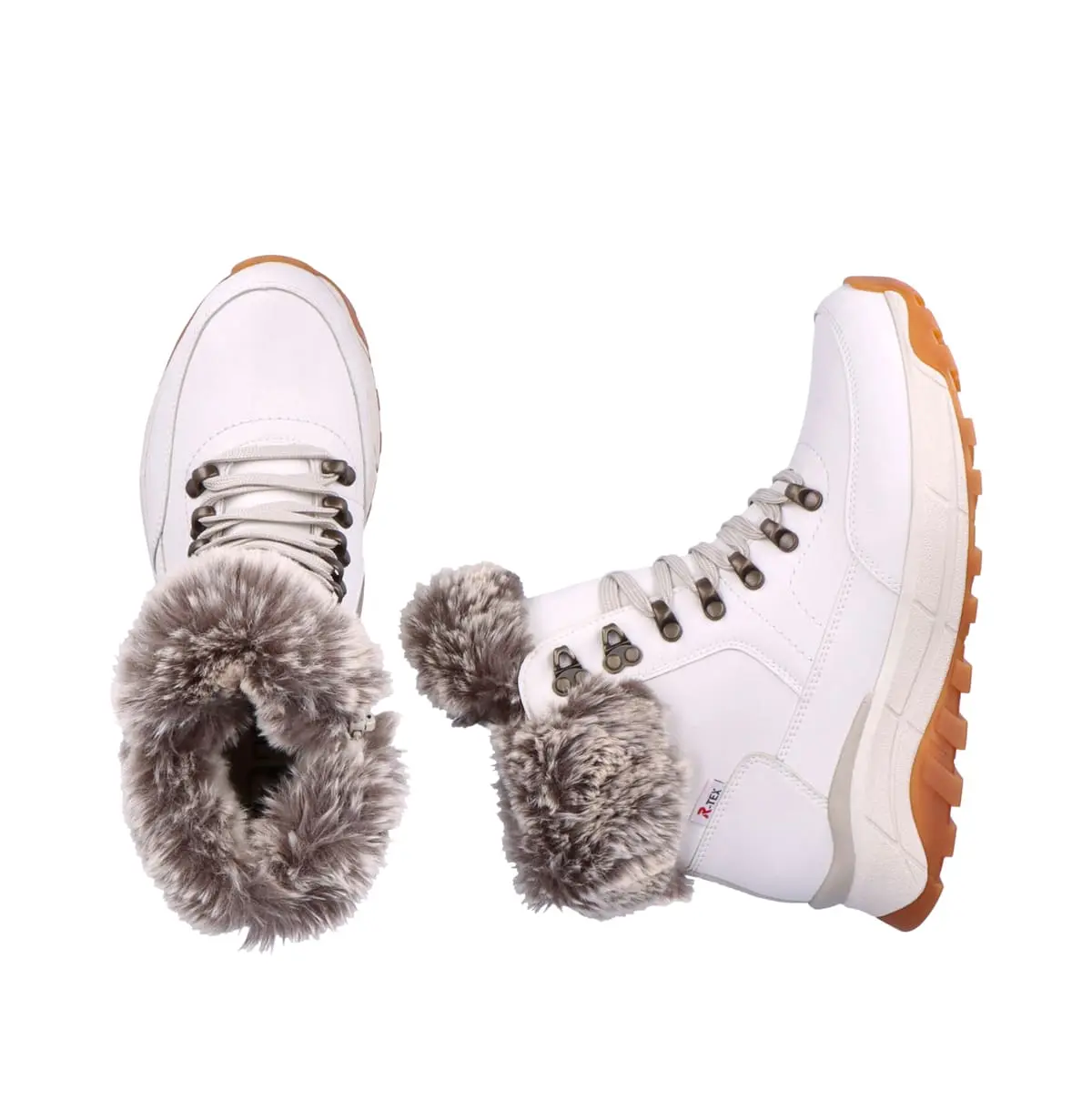 Rieker Winterstiefel Winterstiefel In Offwhite/murmel 6 Rieker Winterstiefel Winterstiefel In Offwhite/murmel – Bild 4